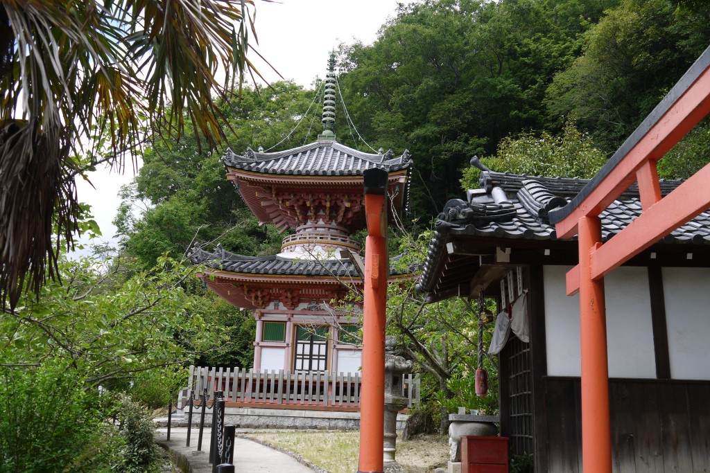 神呪寺 ８３１年に淳和天皇の奥さんが弘法大師（またか！）の力添えで建立したのが始まり。日本三如意輪観音の秘仏が置かれている由緒正しいお寺です。