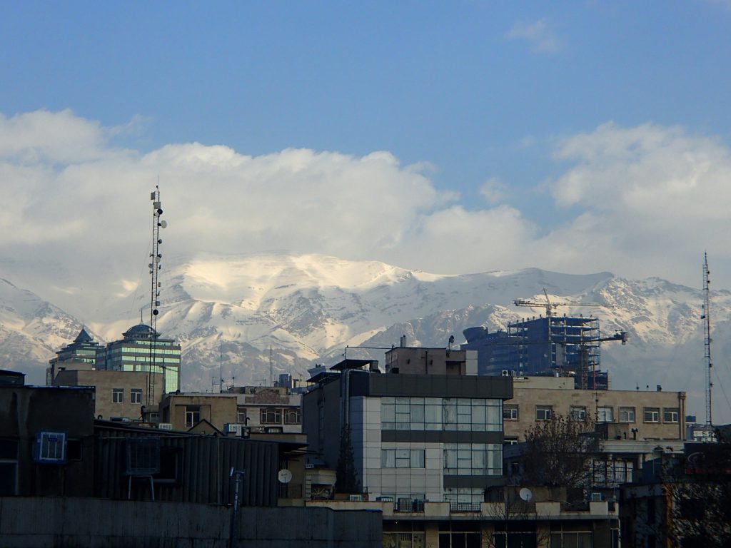 テヘラングランドホテルからの眺め