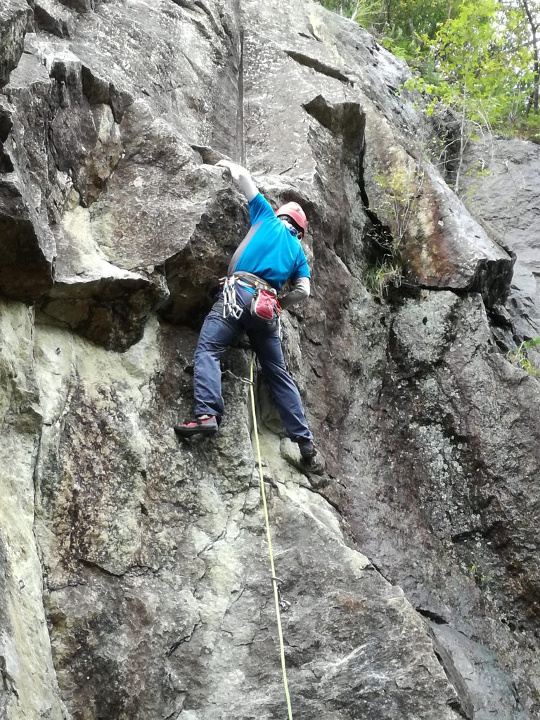 関西最難の 5.10d タフ